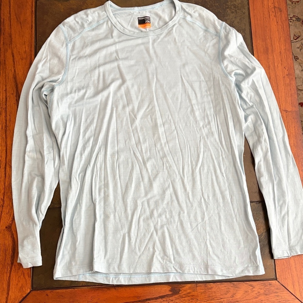 Icebreaker Light Blue Long Sleeve Shirt